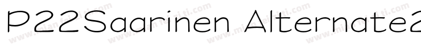 P22Saarinen Alternate2字体转换